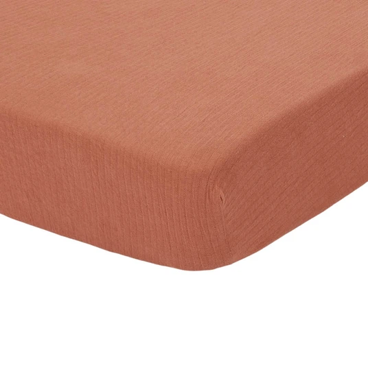 Little Dutch paklodė su guma Pure, ruda 70x140/150 cm