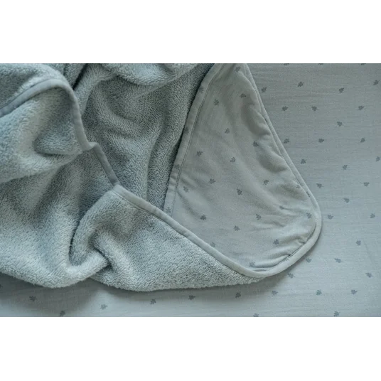 Little Dutch rankšluostis su kapišonu Pure Denim, mėlyna 75x75 cm