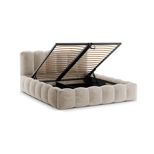 Storage Bed With Headboard, "Lupine", 166x226x95 Made in Europe