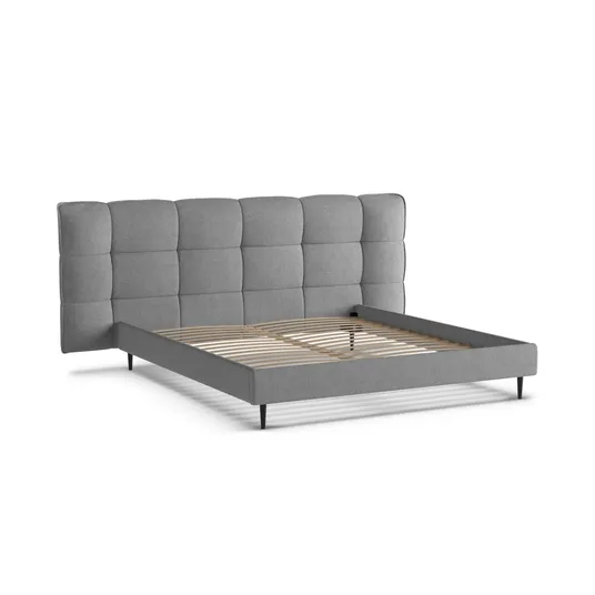 Boucle Storage Bed with Headboard, "Eric", 230x220x114 Made in Europe