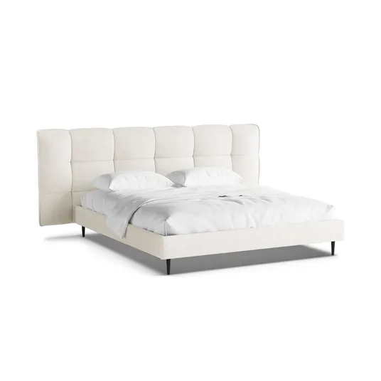 Boucle Storage Bed with Headboard, "Eric", 250x220x114 Made in Europe