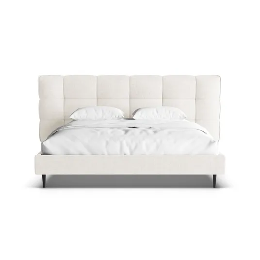 Boucle Storage Bed with Headboard, "Eric", 250x220x114 Made in Europe