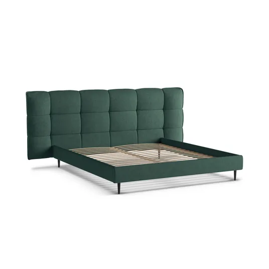Boucle Storage Bed with Headboard, "Eric", 250x220x114 Made in Europe