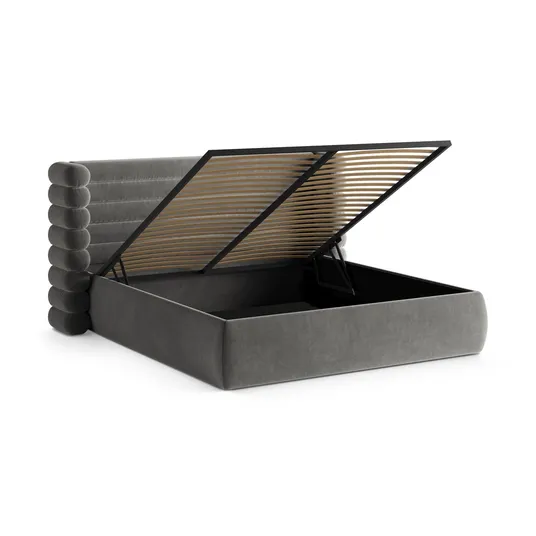 Storage Bed With Headboard, "Mount", 216x228x120 Made in Europe