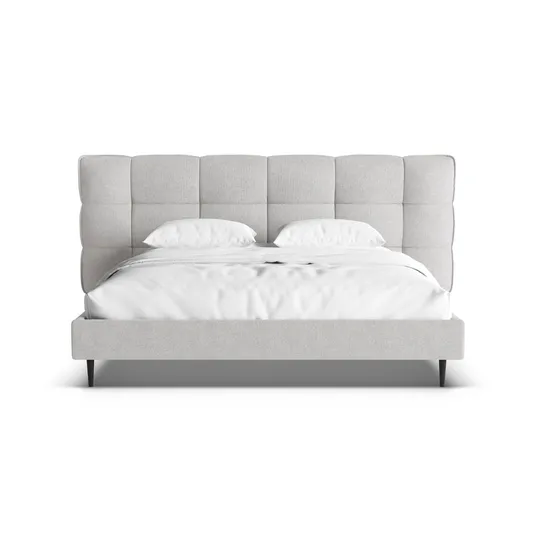 Boucle Storage Bed with Headboard, "Eric", 270x220x114 Made in Europe