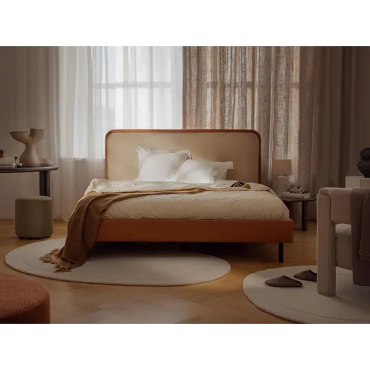 Bed With Headboard, "Aveline", 215x214x117 Made in Europe