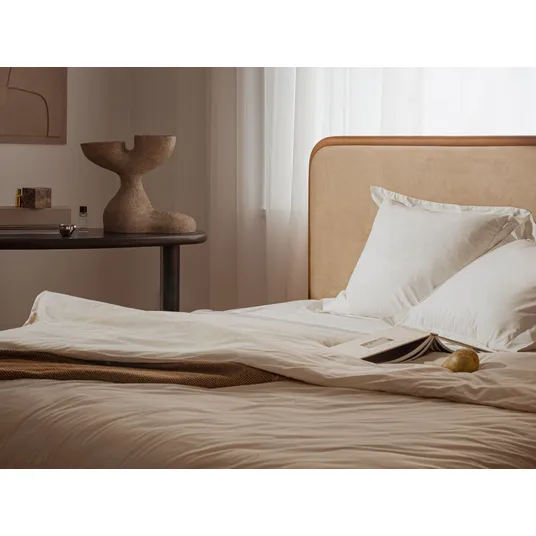 Bed With Headboard, "Aveline", 215x214x117 Made in Europe