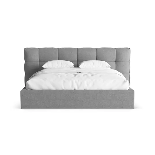 Boucle Storage Bed with Headboard, "Eric", 250x225x104 Made in Europe