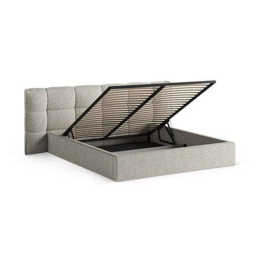 Storage Bed With Headboard, "Eric", 290x225x104 Made in Europe