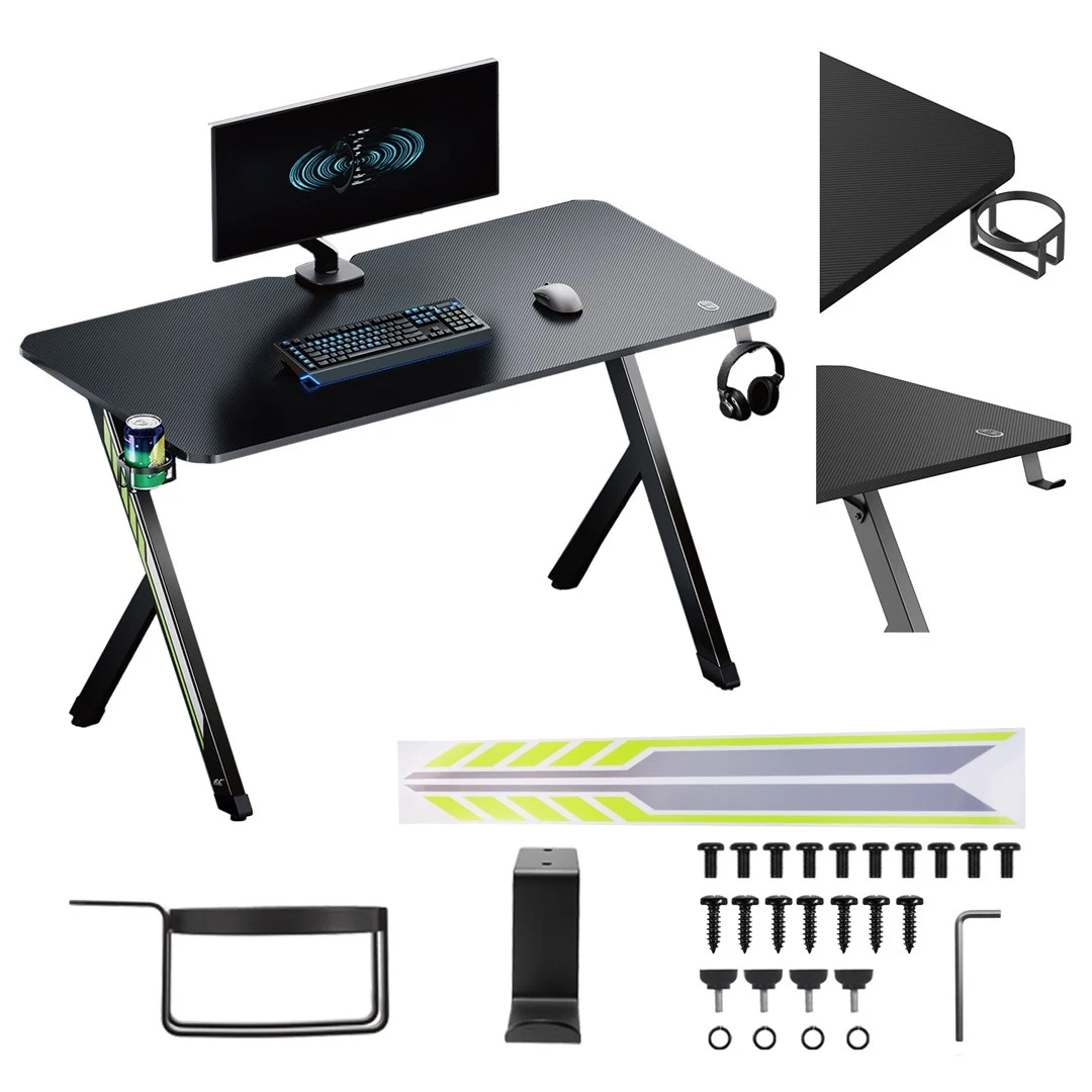 No-Name NanoRS gaming desk, black with