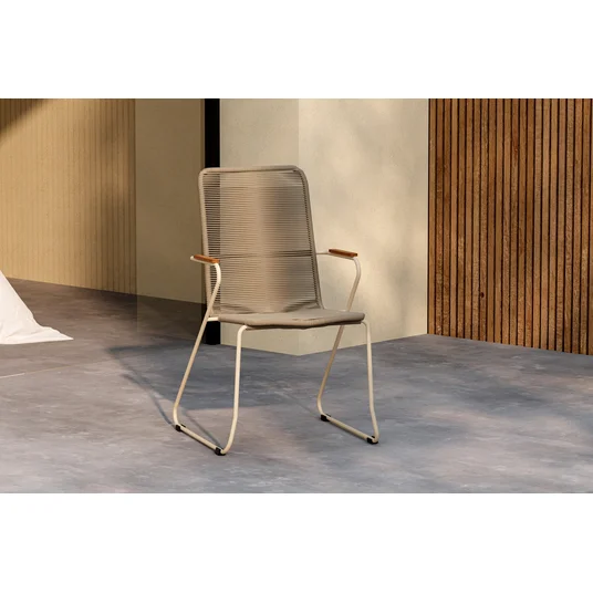 Bois Diningchair - Beige / Beige Rope