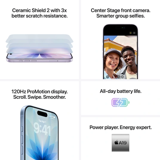 Telefonas Apple iPhone 17 256GB Black (Atnaujintas, būklė kaip naujas, Grade A++)