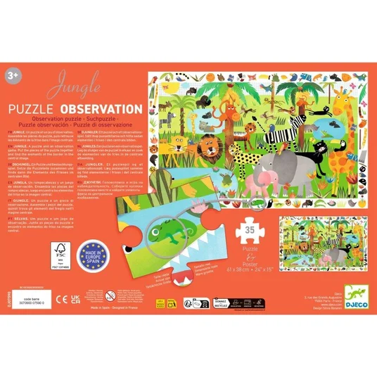 Dėlionė - Džiunglės (35 detalių)