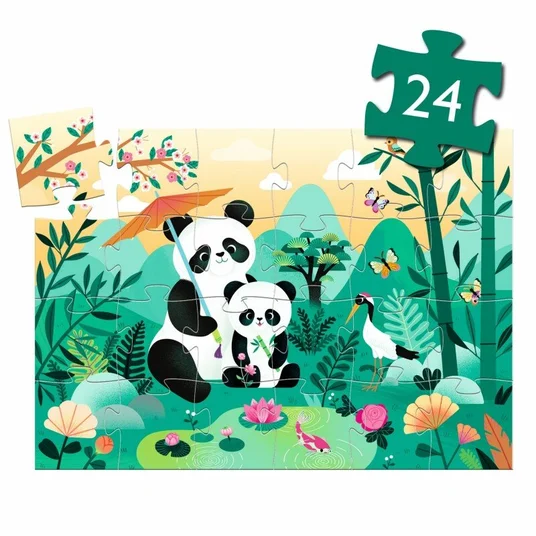 Siluetų dėlionė - Panda (24 detalių)
