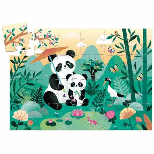 Siluetų dėlionė - Panda (24 detalių)