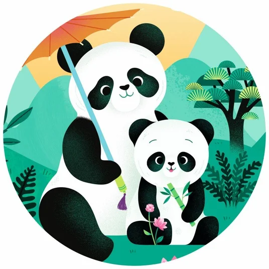 Siluetų dėlionė - Panda (24 detalių)