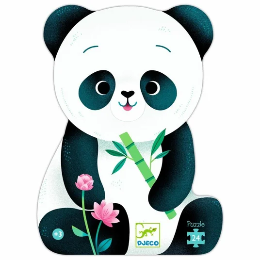 Siluetų dėlionė - Panda (24 detalių)