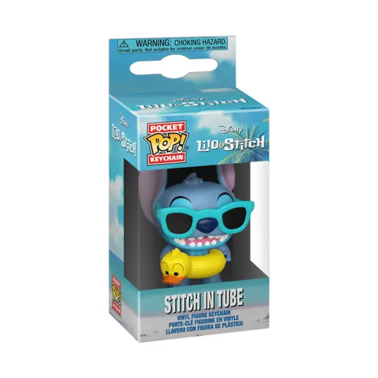 FUNKO POP! Raktų pakabutis: Disney: Lilo & Stitch - Stitch in Tube