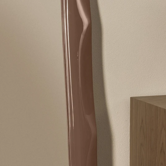 Veidrodis Noelle, 180 × 80 cm, blizgus, šviesiai rudos / mokos spalvos