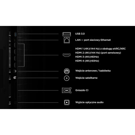 Televizorius TCL 65A400 QLED 65" Smart