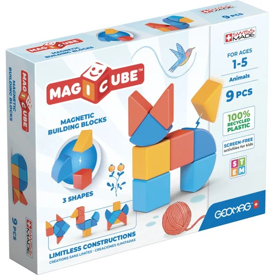 Magnetinės kaladėlės Geomag Gyvūnai (9 vnt.)