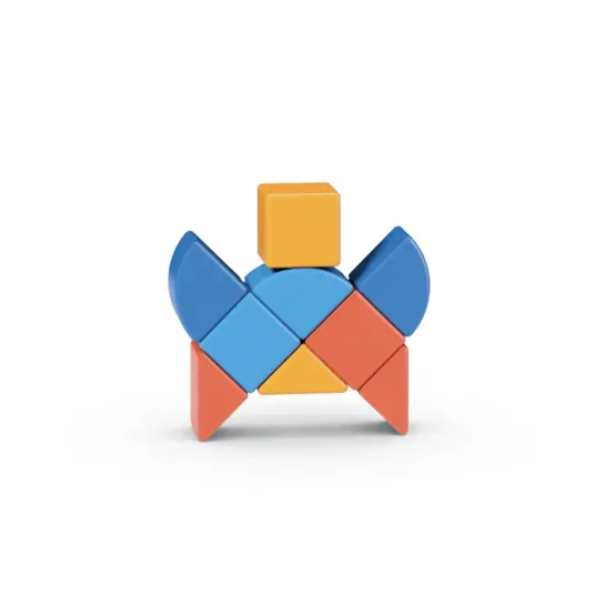 Magnetinės kaladėlės Geomag Gyvūnai (9 vnt.)