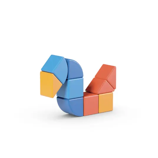 Magnetinės kaladėlės Geomag Gyvūnai (9 vnt.)