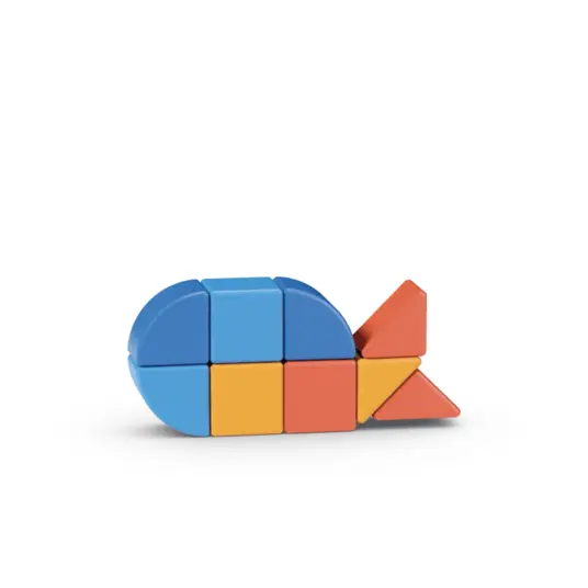 Magnetinės kaladėlės Geomag Gyvūnai (9 vnt.)