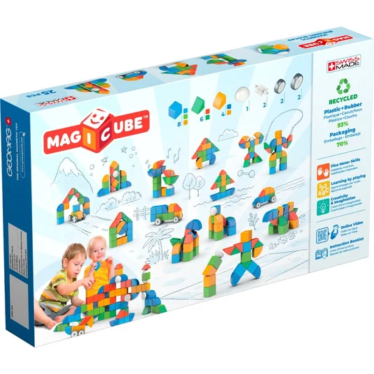 Magnetinės kaladėlės Geomag Mažasis pasaulis (25 vnt.)