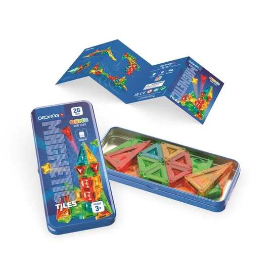 Magnetinis konstruktorius - Mažos plytelės (26 vnt.)