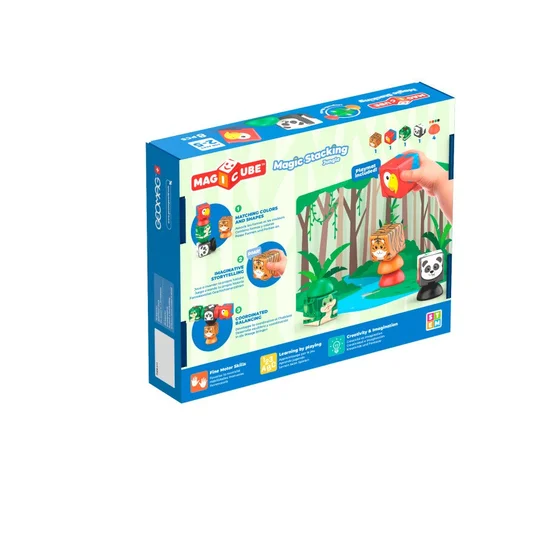 Magnetiniės kaladėlės Geomag Džiunglių piramidės (8 vnt.)