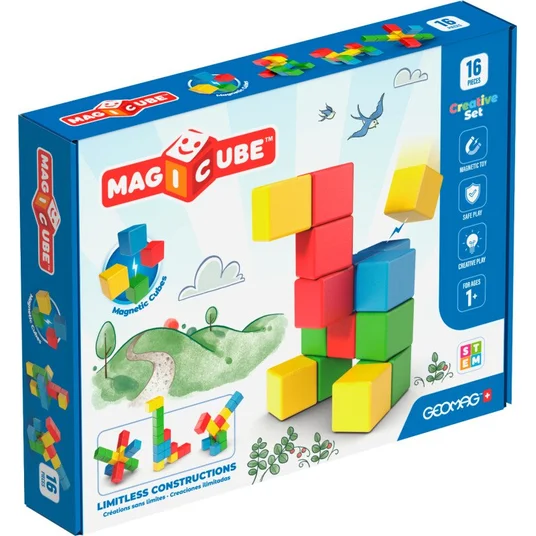 Magnetiniės kaladėlės Geomag Kūrybinis rinkinys (16 vnt.)