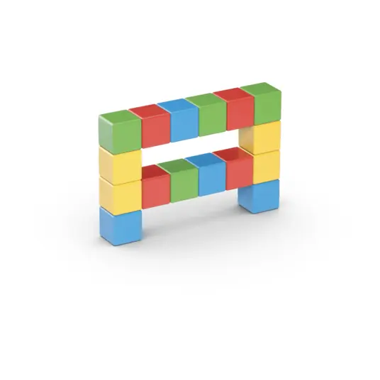 Magnetiniės kaladėlės Geomag Kūrybinis rinkinys (16 vnt.)
