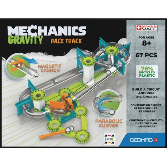Magnetinis konstruktorius - Mechanika - Lenktynių trasa (67 vnt.)