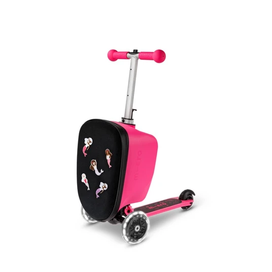 Paspirtukas Micro Luggage Junior Patch & Play Pink