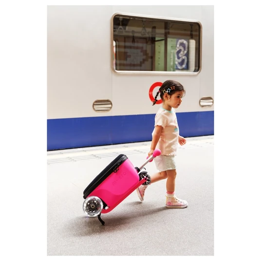 Paspirtukas Micro Luggage Junior Patch & Play Pink