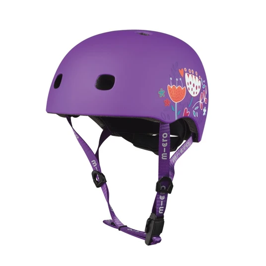 Šalmas Micro Floral Purple M