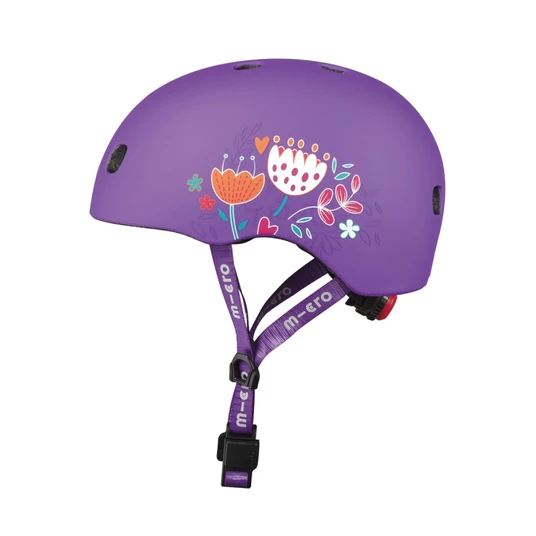 Šalmas Micro Floral Purple M