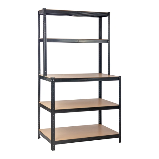 Sandėlio lentynų stovas su antstatu P100x30/60x180 (OT)
