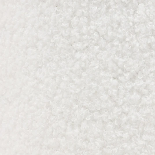 Sofa Firenze, dvivietė, bouclé, apvalūs kontūrai, baltos spalvos