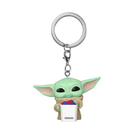 FUNKO POP! Raktų pakabutis: Mandalorian & Grogu - Grogu with Snack