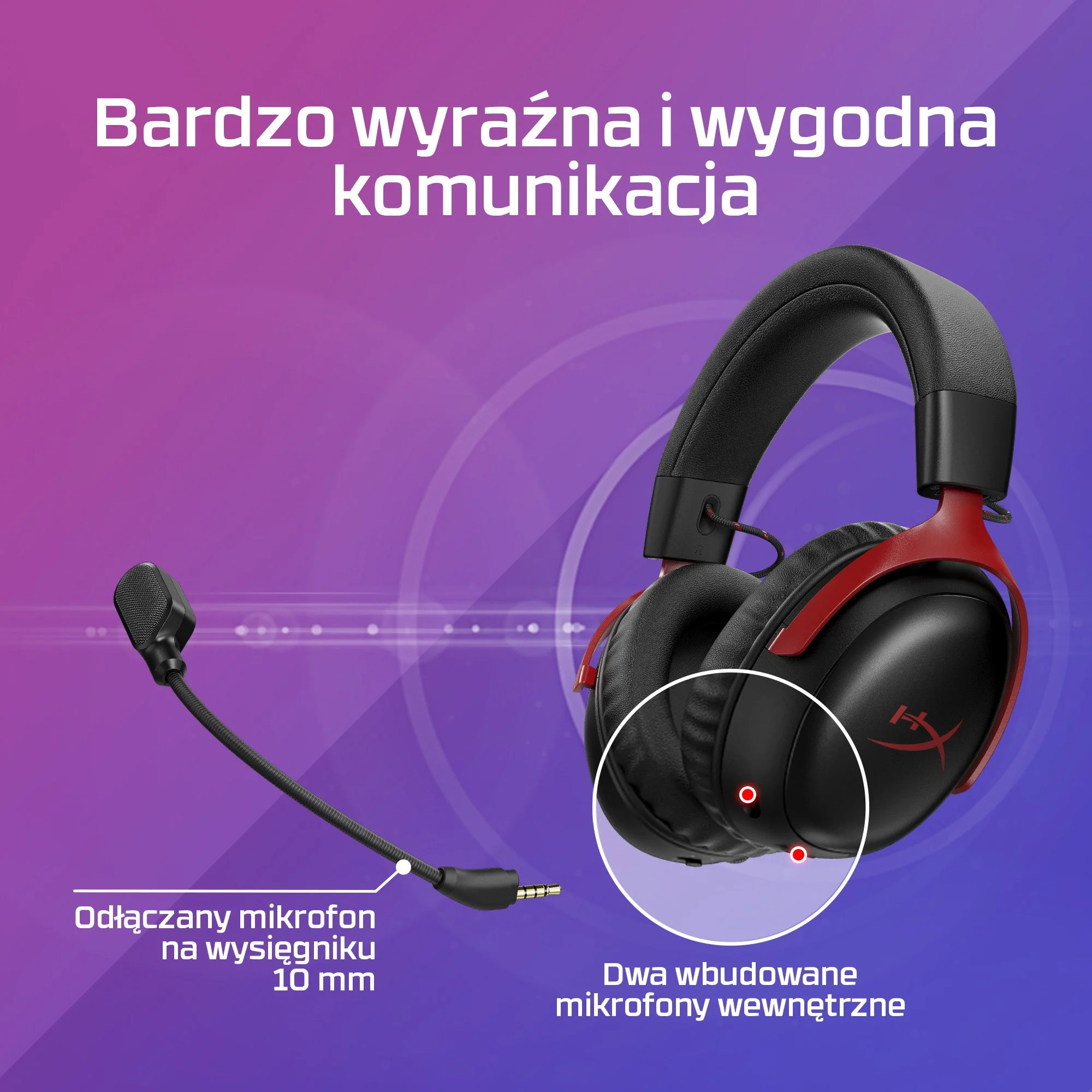 "HyperX Cloud III" bezvadu austiņas