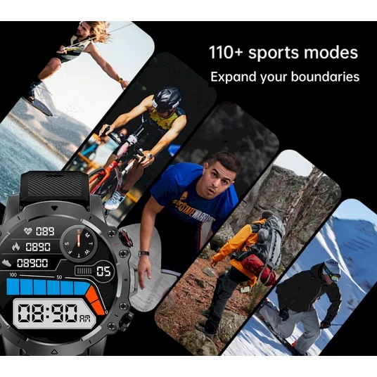 Rubicon RNCF18-1 Smartwatch with Bracelet + Strap / black