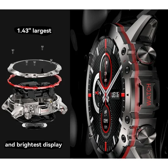 Rubicon RNCF18-1 Smartwatch with Bracelet + Strap / black