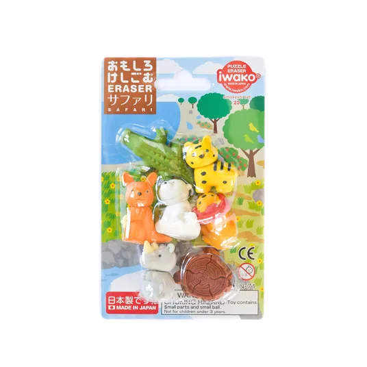IWAKO trintukų- dėlionių rinkinys "Safari" ER-BRI025