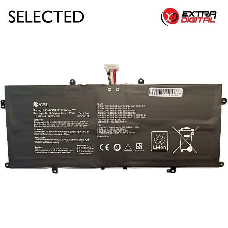 ExtraDigital Notebook Battery ASUS C41N1904 3200mAh