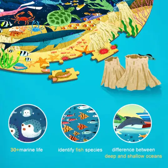 Apvali dėlionė Povandeninis nuotykis