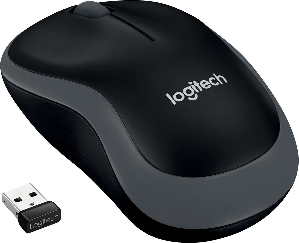 "Logitech M185" pele, pelēka (910-002238)