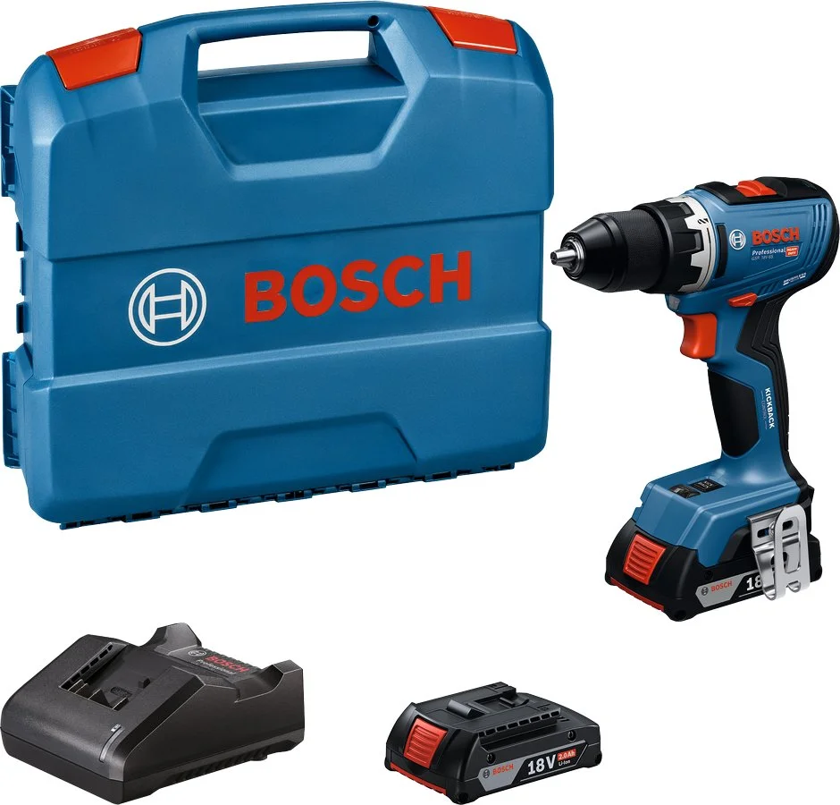 "Bosch" urbjmašīna-skrūvgriezis GSR 18V-65 ar