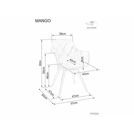 „Mango Leo“ kėdė iš kašmyro